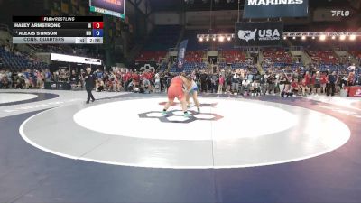 235 lbs Cons. Quarters - Haley Armstrong, IA vs Alexis Stinson, MO