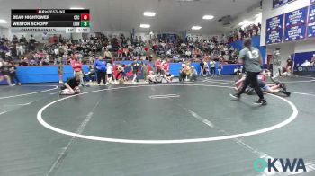 119 lbs Quarterfinal - Beau Hightower, Chandler Takedown Club vs Weston Schopf, Lions Wrestling Academy