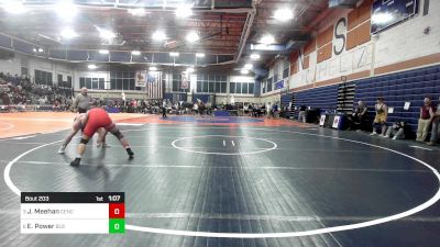 190 lbs Quarterfinal - Jackson Meehan, Central Catholic vs Eric Power, Boston Latin