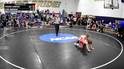 97-107 lbs Round 2 - Thomas Leretsis, Maplewood vs Luke Aderman, Team Prescott