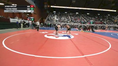 4A-215 lbs Cons. Round 1 - Ayden Muller, Sheridan vs Victor Perez, Thunder Basin High School