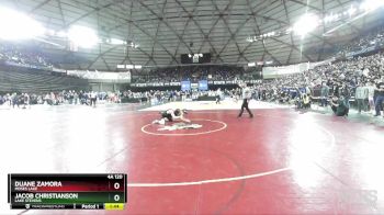 4A 120 lbs Quarterfinal - Duane Zamora, Moses Lake vs Jacob Christianson, Lake Stevens