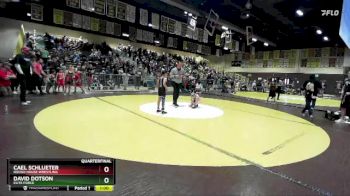 71 lbs Quarterfinal - David Dotson, Elite Force vs Cael Schlueter, Rough House Wrestling