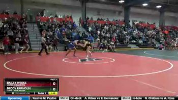 Round 1 - Bailey Weeks, Vinton-Shellsburg vs Brody Fairholm, Clear Creek-Amana