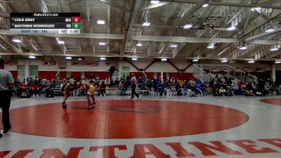 184 lbs 3rd Place Match - Matthew Rodriguez, Fort Hays State vs Cole Gray, Western Colorado