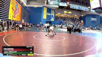 157 lbs Cons. Round 2 - Ian Thomas, Haverford School vs Cody Pritzlaff, Watchung Hills