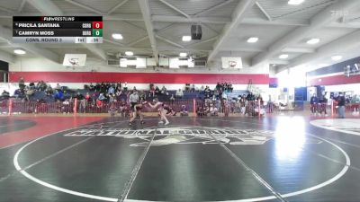 Girls 107 lbs Cons. Round 3 - Camryn Moss, Durham Girls vs Pricila Santana, Corning Girls