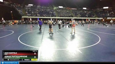 117 lbs Champ. Round 1 - Jack Bartels, Iowa vs Adrian Phetxoumphone, Moen Wrestling Academy