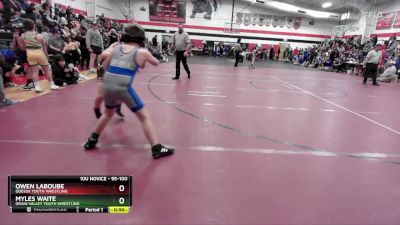 95-100 lbs 3rd Place Match - Owen LaBoube, Odessa Youth Wrestling vs Myles Waite, Grain Valley Youth Wrestling