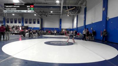 126 lbs Consi Of 16 #2 - Beckett Leclair, West Springfield vs Alex Sabino, Triton