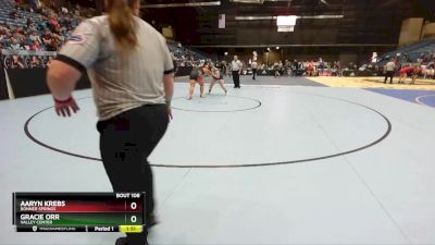 235 lbs Champ. Round 1 - Aaryn Krebs, Bonner Springs vs Gracie Orr, Valley Center