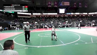 120 lbs Champ. Round 1 - Easton Guynn, PRW1 vs Kohler Wehr, BMDA
