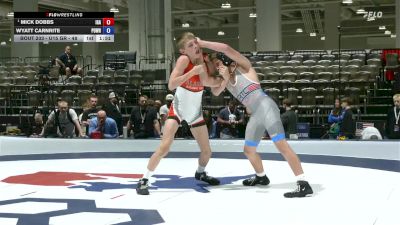U15 GR - 48 lbs Champ. Round 3 - Mick Dobbs, Interior Grappling Academy vs Wyatt Carnrite, Poway Wrestling