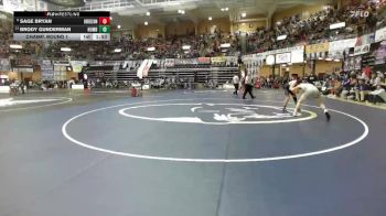 165 lbs Champ. Round 1 - Brody Gunderman, Humbolt Hs vs Sage Bryan, Oberlin-Decatur Community Hs