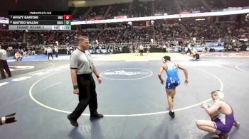 II-101 lbs Champ. Round 2 - Matteo Walsh, Rondout Valley vs Wyatt Sartori, Dansville-Wayland-Cohocton