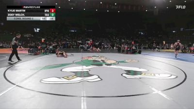 4A/3A/2A/1A Girls 115 Cons. Round 2 - Zoey Welch., Toledo Girls vs Kylie Martin, Baker / Powder Valley Girls