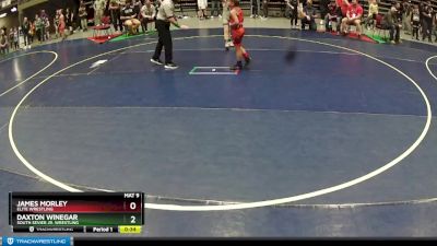 86 lbs Cons. Round 2 - James Morley, Elite Wrestling vs Daxton Winegar, South Sevier Jr. Wrestling