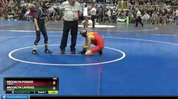 100 lbs Cons. Round 1 - Brooklyn LaFrenz, Mandan vs Brooklyn Ponzer, Lisbon