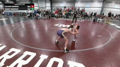 123-125 lbs Round 3 - Emmet Brennan, Fort Collins vs Colson Siemens, Natrona County