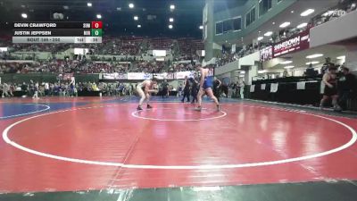 200 lbs Semifinal - Justin Jeppsen, Jeppsen Wresrling vs Devin Crawford, South Hills Electric