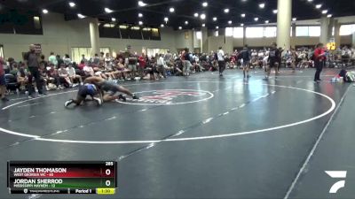 285 lbs Round 2 (6 Team) - Jayden Thomason, West Georgia WC vs Jordan Sherrod, Mississippi Mayhem