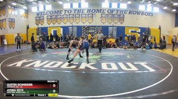 144 lbs Round 4 (8 Team) - Ayden Keys, Westside Wrestling vs Austin Schneider, Cowboys WC