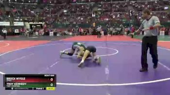 D3-138 lbs Cons. Round 2 - Brock Wygle, Utica vs Troy Kennedy, Troy Christian