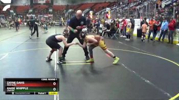 110 lbs Cons. Round 1 - Gaige Whipple, Lawton vs Zayne Davis, Pack Elite