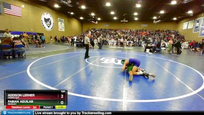 126 lbs Champ. Round 1 - Addison Lerner, Morro Bay vs Fabian Aguilar, Reedley