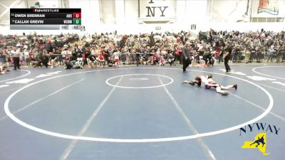 50 lbs Cons. Round 3 - Callan Grevin, Wyoming County Warriors Wrestling vs Owen Brennan, Akron Wrestling Club