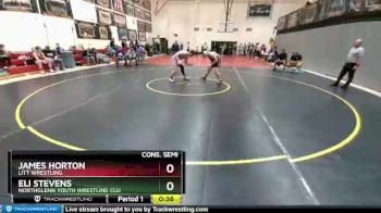 195 Boys Cons. Semi - Eli Stevens, Northglenn Youth Wrestling Clu vs James Horton, Litt Wrestling