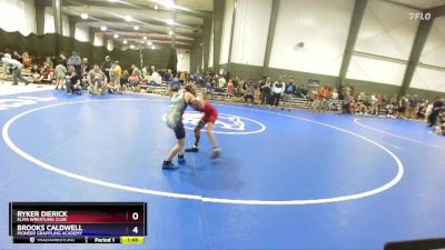 67 lbs Cons. Semi - Ryker Dierick, Elma Wrestling Club vs Brooks Caldwell, Pioneer Grappling Academy