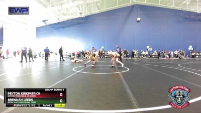 90 lbs Champ. Round 1 - Peyton Kirkpatrick, SlyFox Wrestling Academy vs Brennan Leeds, Open Mats Wrestling Club