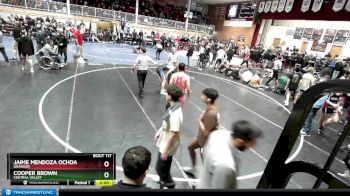 160 lbs Champ. Round 1 - Cooper Brown, Central Valley vs Jaime Mendoza Ochoa, Granger