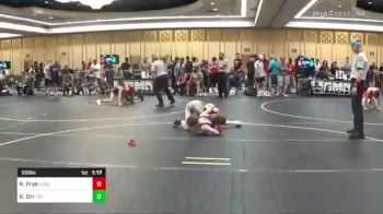 102 lbs Round Of 32 - Kolton Frye, Aces WC vs Koy Orr, 208 Badgers