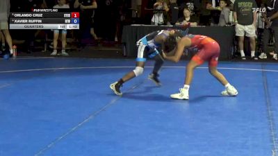 75 lbs Quarters - Orlando Cruz, Silvaback Training Center (SBTC) vs Xavier Ruffin, Ruffin Trained Wrestling