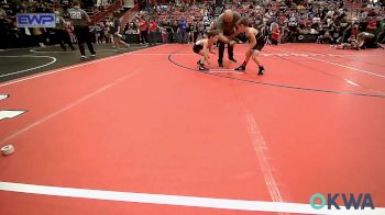 55 lbs Consi Of 8 #2 - Bison Matthews, Pawhuska Elks Takedown vs Kane Howe, Tonkawa