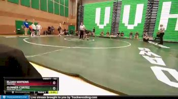 132 lbs Quarterfinal - Gunner Cortez, Pahrump Valley vs Elijah Watkins, Western