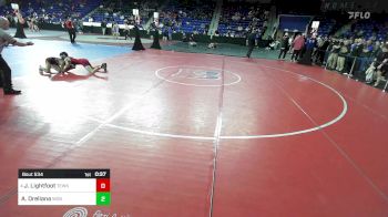 106 lbs Round Of 32 - Jack Lightfoot, Tewksbury vs Alexavier Orellana, Woburn