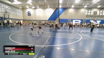 57 lbs Quarterfinal - Asher Hood, Charger Wrestling Club vs Cannon Kay, Team Prestige