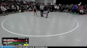 82 lbs Champ. Round 2 - Jase Lesetmoe, Pursuit Wrestling Minnesota vs Alex Lobdell, 3F Wrestling