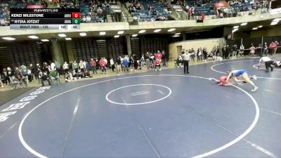 130 lbs Cons. Round 4 - Nydia Jotzat, Glenbard West vs Kenzi Milestone, Unattached