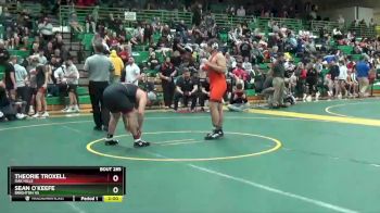 215 lbs Champ. Round 2 - Theorie Troxell, OAK HILLS vs Sean O`keefe, Brighton HS