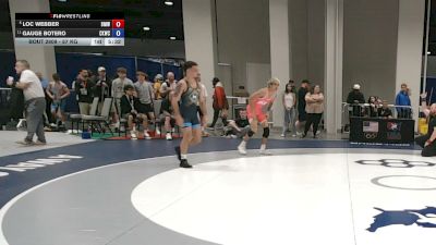 57 kg Cons. Quarters - Loc Webber, Beast Mode Wrestling vs Gauge Botero, Cliff Keen Wrestling Club
