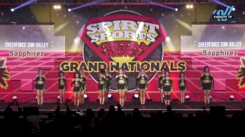 CheerForce Simi Valley - Sapphirez [2024 L1 Senior - Small Day 1] 2024 Spirit Sports Grand Nationals