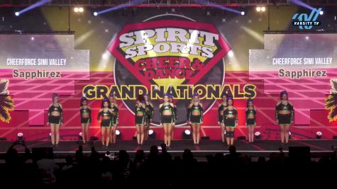 CheerForce Simi Valley - Sapphirez [2024 L1 Senior - Small Day 1] 2024 Spirit Sports Grand Nationals