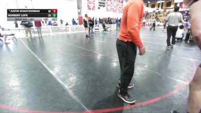 157 lbs Cons. Round 5 - Justin Shnayderman, Beverly Hills vs Norbert Lofe, La Mirada