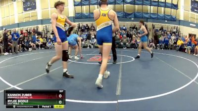 157 lbs Semis & Wb (16 Team) - Benjamin Barker, East Noble vs Aiden Briles, Greenfield Central