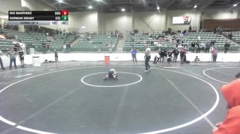 50 lbs Consi Of 4 - Rio Martinez, Douglas County Grapplers vs Korban Grant, Athlos Wrestling