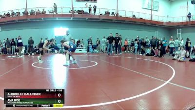 135 lbs Cons. Round 4 - Ava Roe, Western Wrestling Club vs Aubrielle Dallinger, Unattached